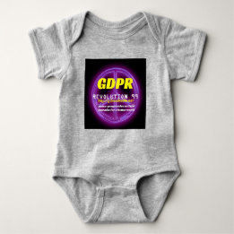 T-shirt Bodysuit do futebol do bebê de Paxspiration GDPR