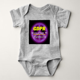 T-shirt Bodysuit do futebol do bebê de Paxspiration GDPR