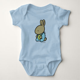 T-shirt Bodysuit do jérsei do bebê, coelho doce
