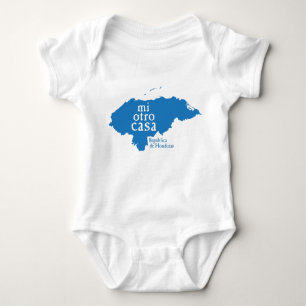 T-shirt Bodysuit HONDURAS do jérsei do bebê