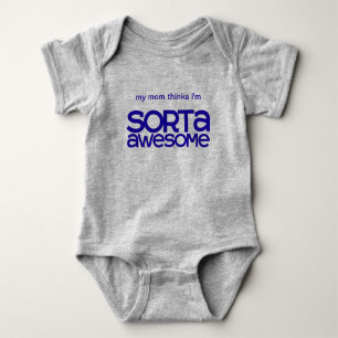 T-shirt Bodysuit impressionante do bebê de Sorta