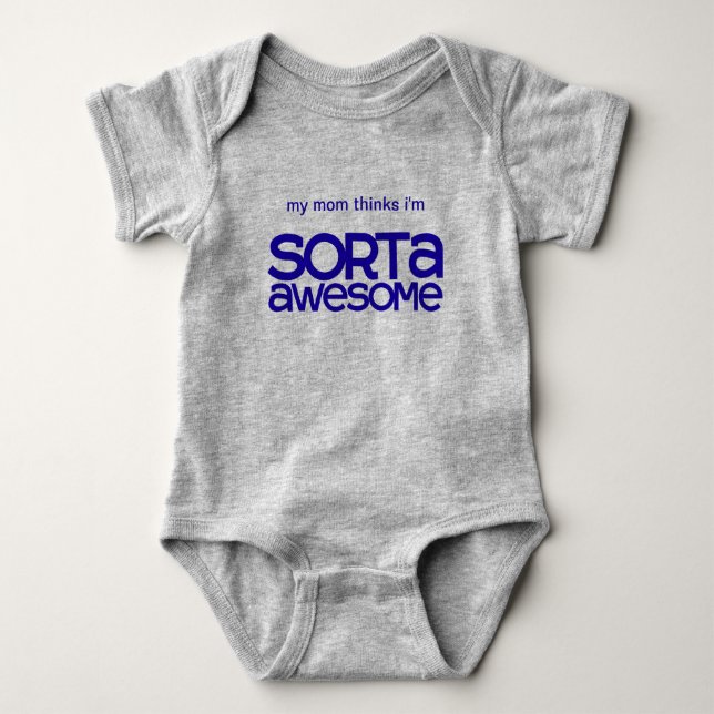 T-shirt Bodysuit impressionante do bebê de Sorta (Frente)