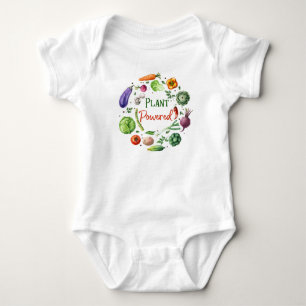 T-shirt Bodysuit Planta-Psto do bebê