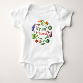 T-shirt Bodysuit Planta-Psto do bebê