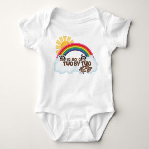 T-shirt Bodysuit religioso do jérsei do bebê