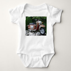 T-shirt Bodysuit velho bonito do jérsei do bebê do