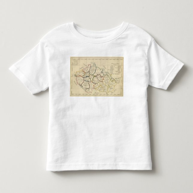 T-shirt Boémia, Moravia, austríaco Silesia (Frente)