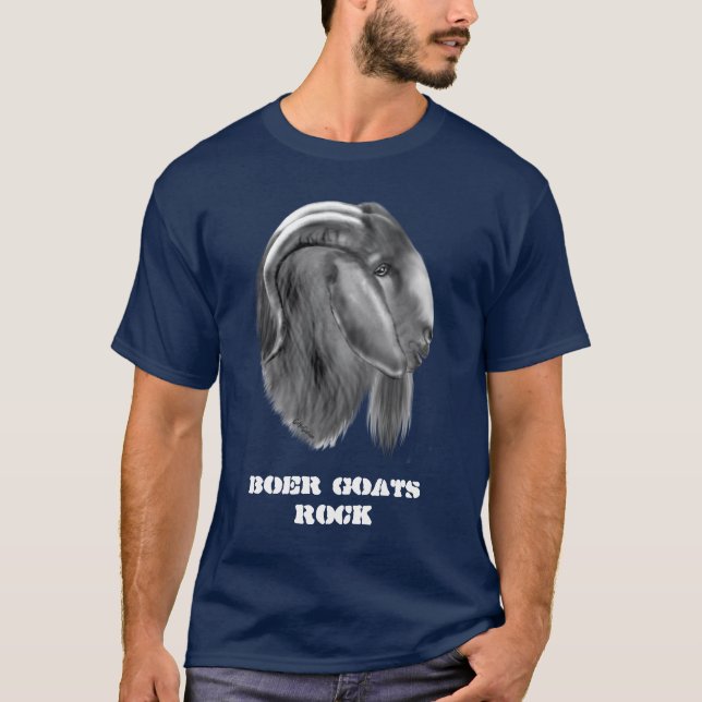 T-shirt Boer Buck Mens Dark T Shirt (Frente)