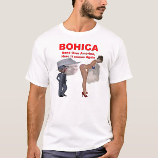 T-shirt Bohica, anti republicano John McCain Sarah Palin