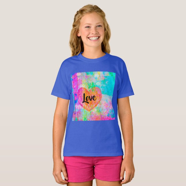 T-shirt Boho Heart Love (Frente Completa)