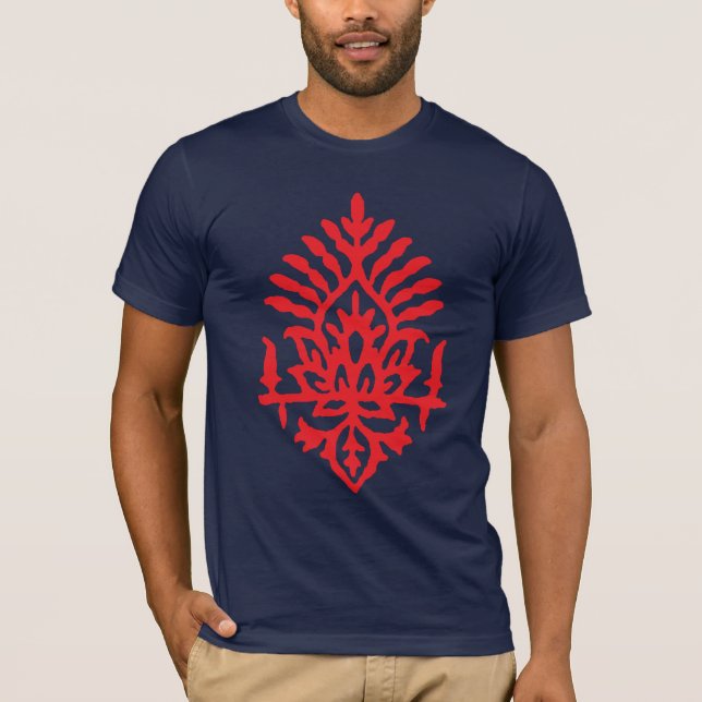 T-shirt Boho India Block Impressão (Frente)