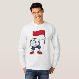 T-shirt Bola de Futebol Dabbing de Mônaco