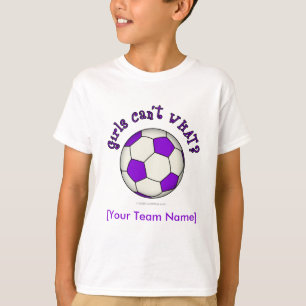 T-shirt Bola de futebol em roxo