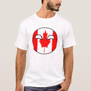 T-shirt Bola do país de Canadá