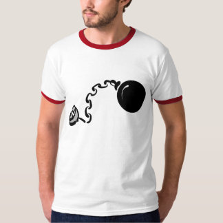 T-shirt bola e corrente