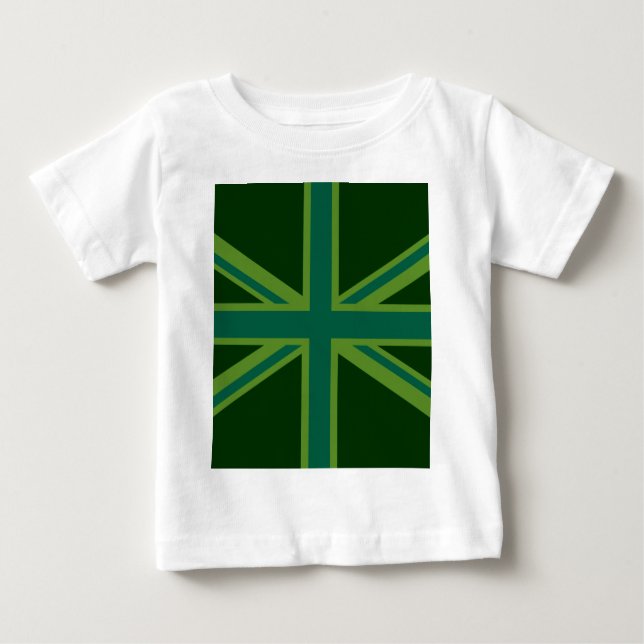 T-shirt Bold Forest Green Union Jack (Frente)