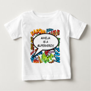 T-shirt Bolha de Pop de Arte Personalizada do Livro