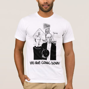 T-shirt Boliche engraçada você está indo para baixo!