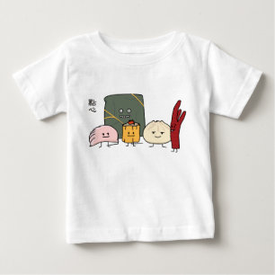 T-shirt Bolo chinês dos bolos da bolinha de massa de Bao