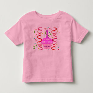 T-shirt Bolo de Aniversário Personalizado com Idade e Nome