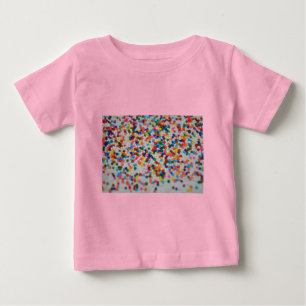 T-shirt Bolo De Cupcake Arte De Padrão De Arco-Íris De Sob