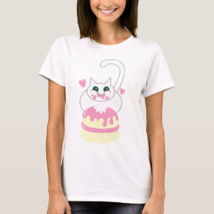T-shirt Bolo do gato