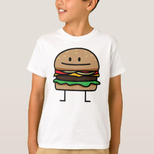 T-shirt Bolo do queijo da carne da carne à terra do