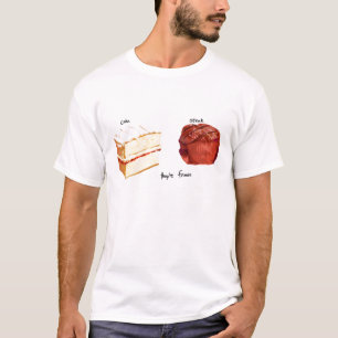 T-shirt Bolo e bife