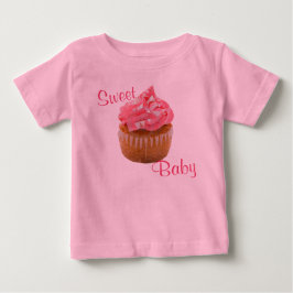 T-shirt Bolo Geométrico Rosa Doce Bebê