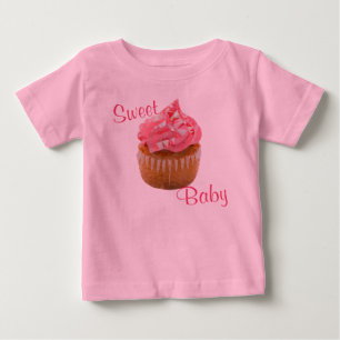 T-shirt Bolo Geométrico Rosa Doce Bebê