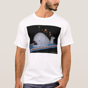 T-shirt Bolo irritado da baleia da falha