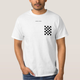 T-shirt Bolso Checkered da falsificação da bandeira