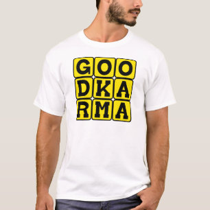 T-shirt Bom Carma, Princípio Budista