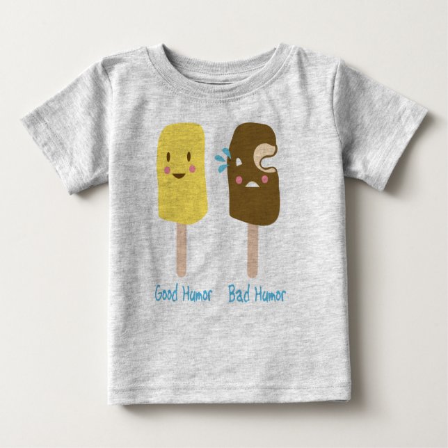 T-shirt Bom humor, humor mau (Frente)