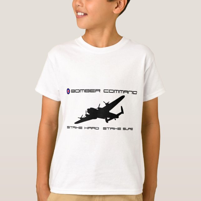 T-shirt Bombardeiro de Lancaster - comando do bombardeiro (Frente)