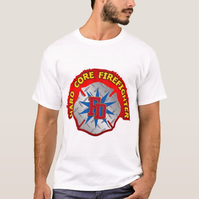 T-shirt Bombeiro duro Core (Frente)