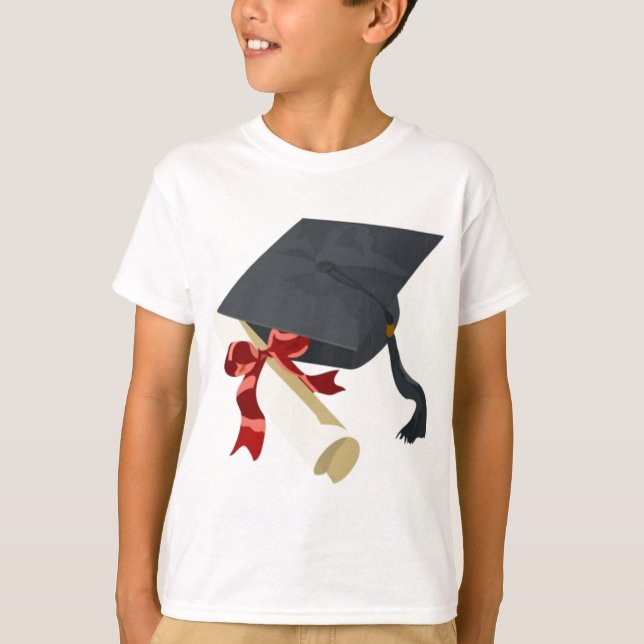 T-shirt Boné de formatura & diploma (Frente)