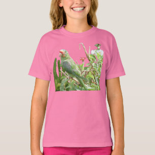 T-Shirt Boné de pássaro verde Lorikeet