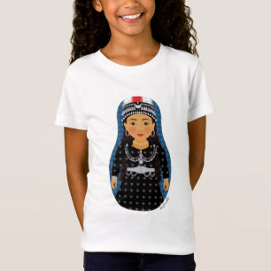 T-shirt Boneca Assyrian das meninas de Matryoshka da