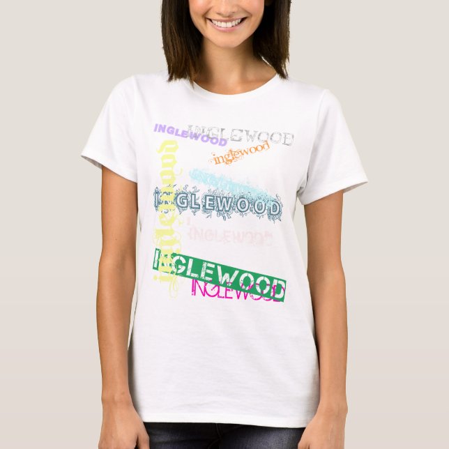 T-shirt Boneca cabida colagem (Frente)