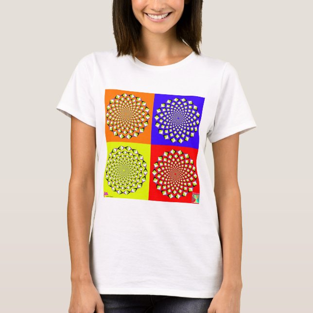 T-shirt Boneca de quatro quadrados (Frente)