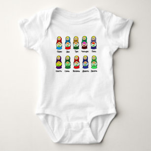 T-shirt Boneca do assentamento do russo (Matryoshka)