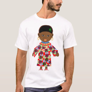 T-shirt Boneca do tribo Zulu