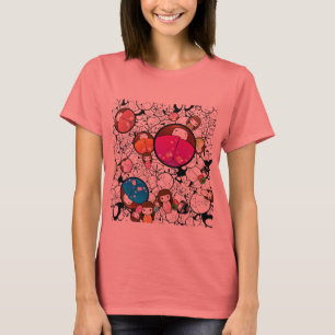 T-shirt Bonecas de Kokeshi do japonês