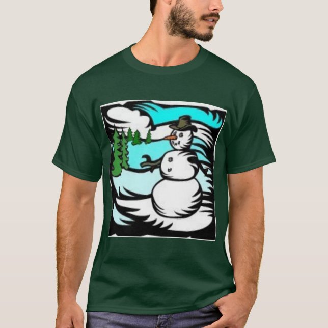 T-shirt Boneco de neve (Frente)