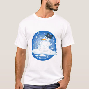 T-shirt Boneco de neve de derretimento