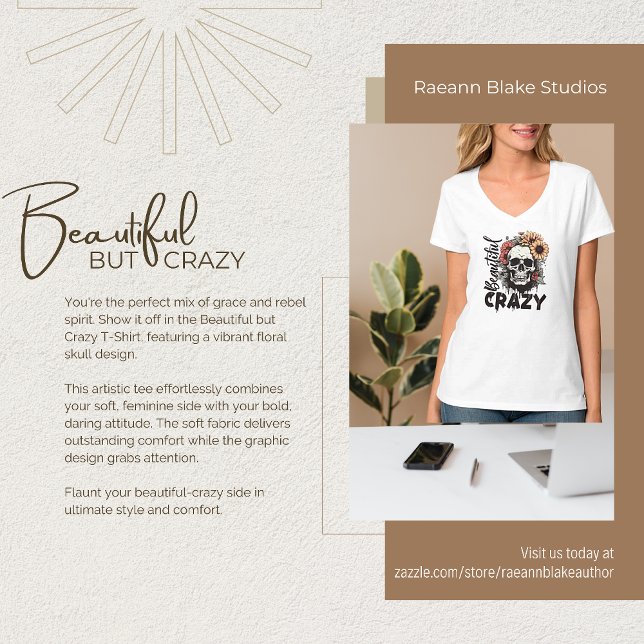 T-Shirt bonita, mas louca (Criador carregado)