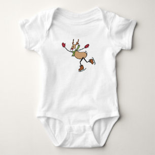 T-shirt Bonita Reindeer Dançante - Natal