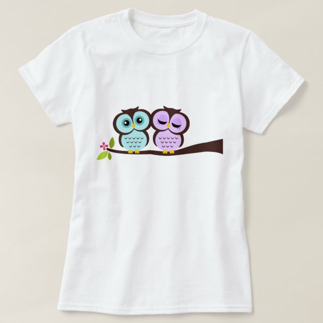 T-shirt Bonitas Corujas (Frente do Design)