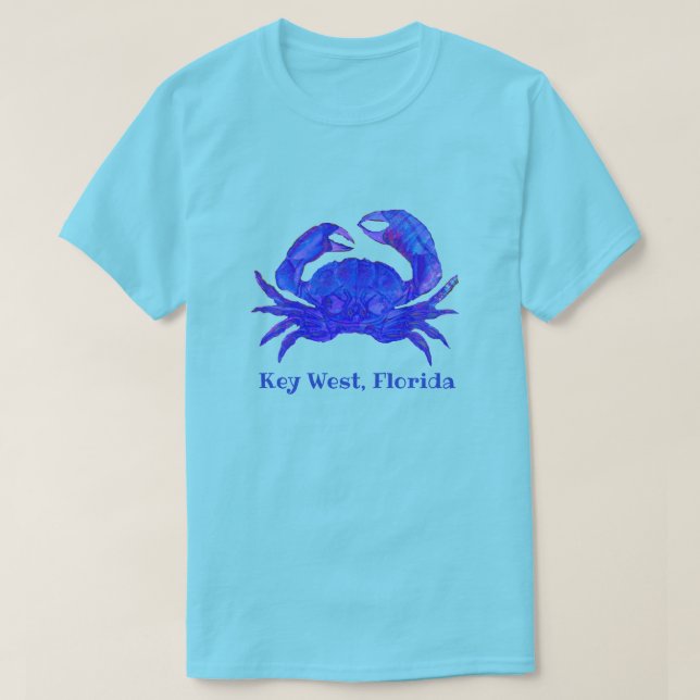 T-Shirt Bonito Chave West Florida Crab (Frente do Design)